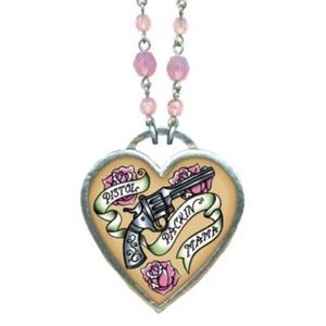 Classic Hardware Lg Pistol Packin’ Mama Necklace